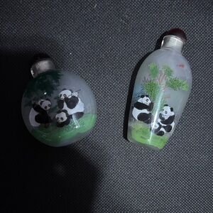 Panda Painted Glass Bottles*mini*